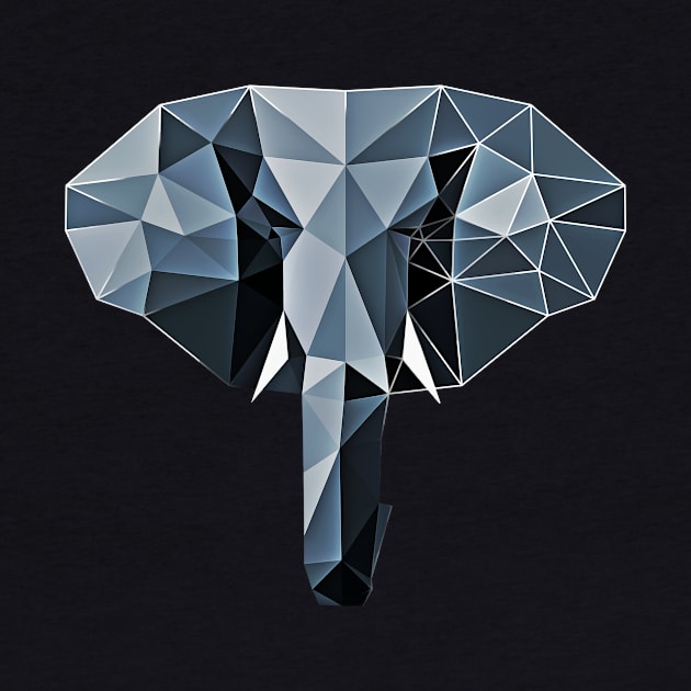 Geometric elephant by Jackson Lester